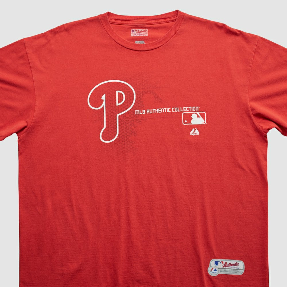 Philadelphia Phillies Majestic 2000s T-shirt - Red - 2XVintage - Fanatics Online