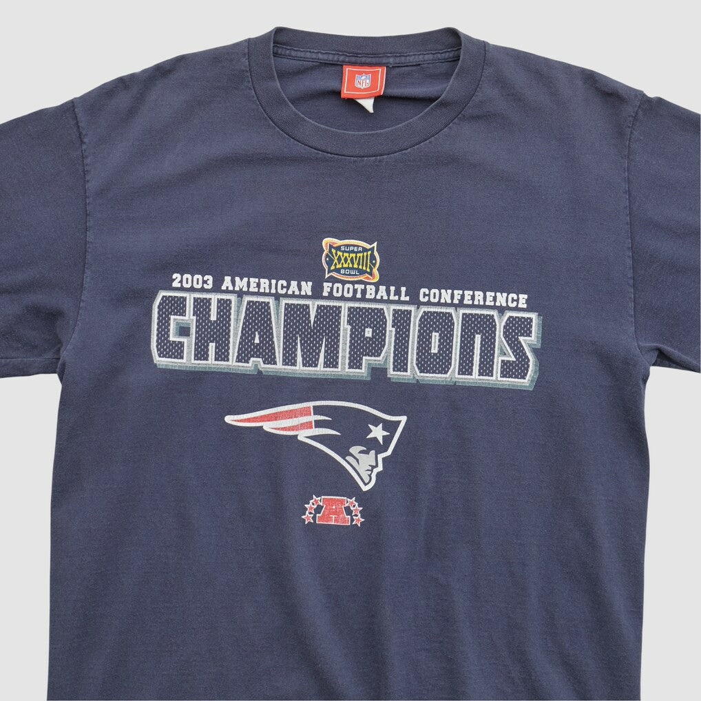 Fanatics New England Patriots NFL 2003 T-shirt Navy Vintage