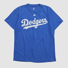 Los Angeles Dodgers Majestic 2000s T-shirt - Blue - Vintage - Fanatics Lifestyle