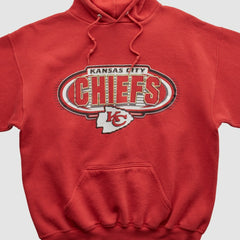 Fanatics Kansas City Chiefs Logo Athletic 90s Hooded Pullover Sweatshirt Red Vintage