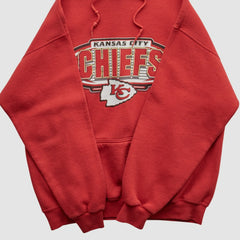 Fanatics Kansas City Chiefs Logo Athletic 90s Hooded Pullover Sweatshirt Red Vintage