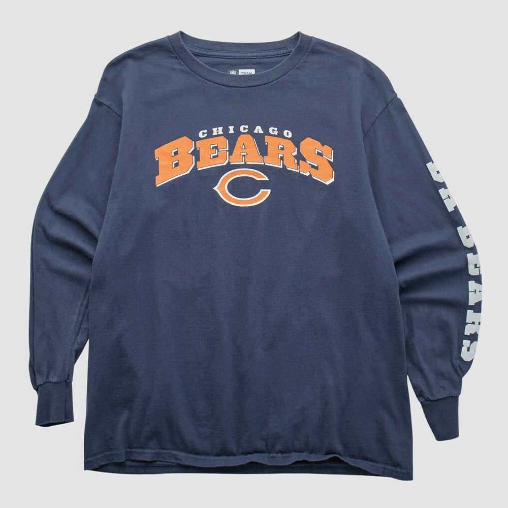 Fanatics Chicago Bears NFL 2010s Long Sleeve T-shirt Navy Vintage