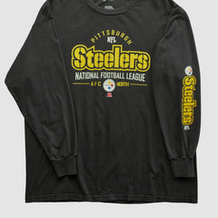 Fanatics Pittsburgh Steelers NFL 2010s Long Sleeve T-shirt Black Vintage