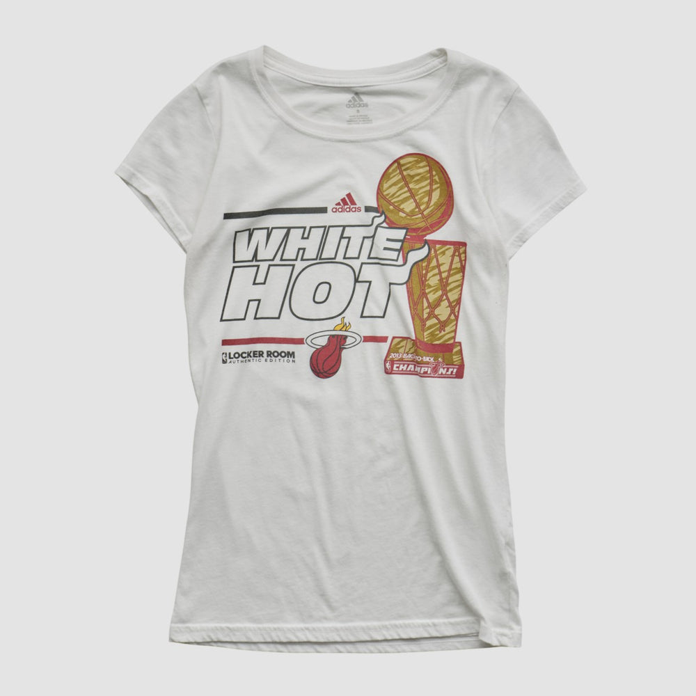 Miami Heat 2013 T-shirt White Vintage | Adidas US