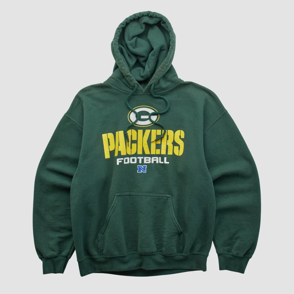 Fanatics Green Bay Packers NFL 2000s Hooded Pullover Sweatshirt Green Vintage