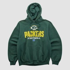 Fanatics Green Bay Packers NFL 2000s Hooded Pullover Sweatshirt Green Vintage