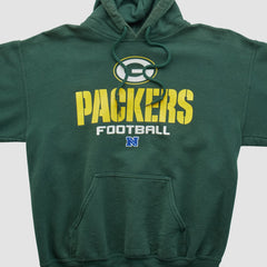 Fanatics Green Bay Packers NFL 2000s Hooded Pullover Sweatshirt Green Vintage