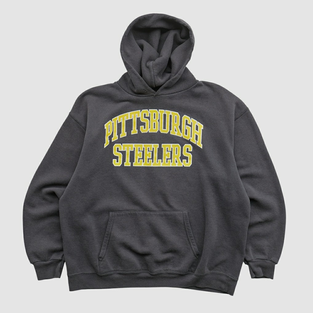 Fanatics Pittsburgh Steelers NFL 2000s Hooded Pullover Sweatshirt Black Vintage