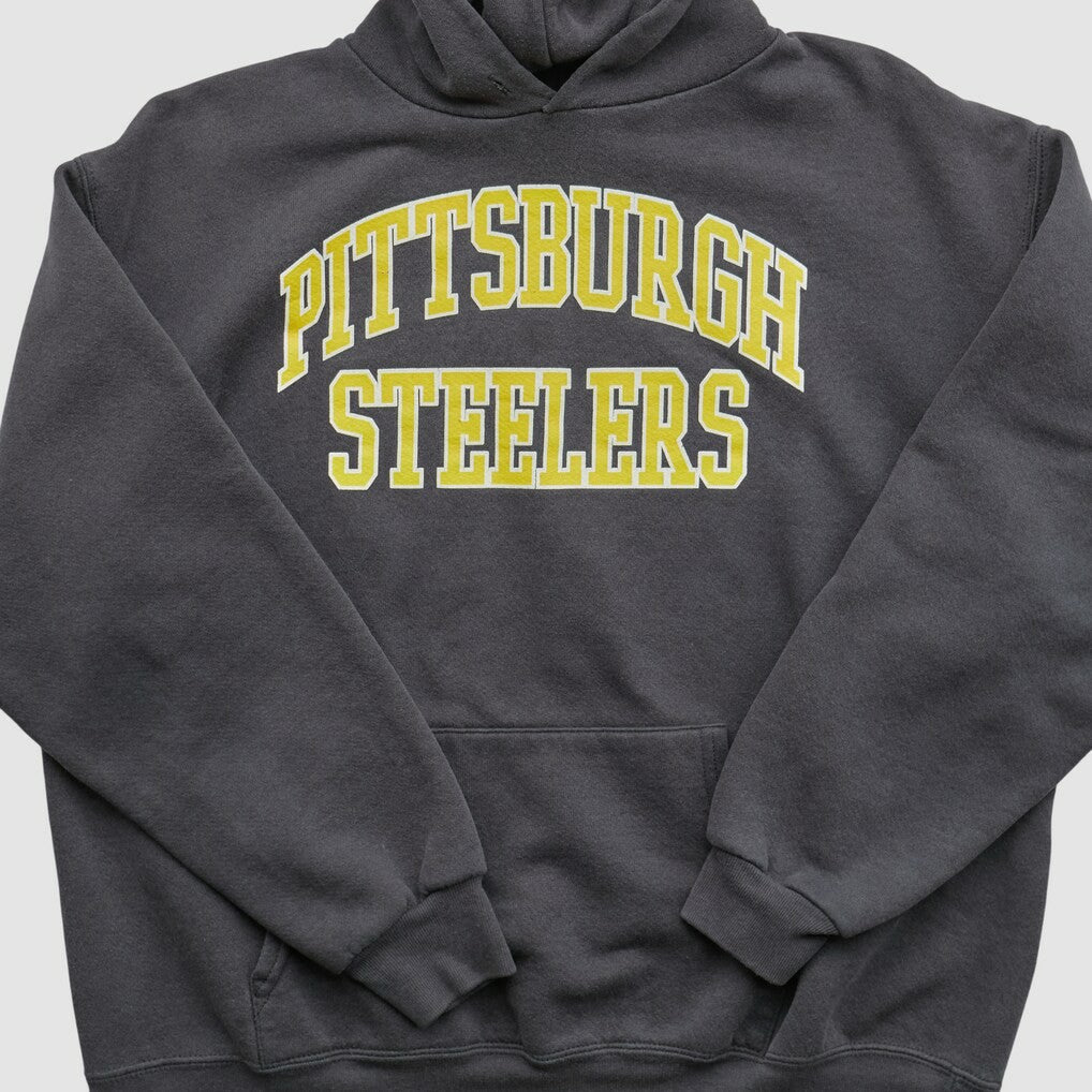 Fanatics Pittsburgh Steelers NFL 2000s Hooded Pullover Sweatshirt Black Vintage