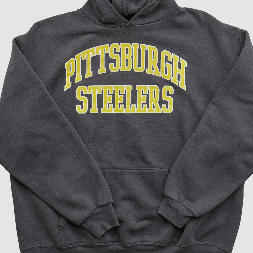 Fanatics Pittsburgh Steelers NFL 2000s Hooded Pullover Sweatshirt Black Vintage