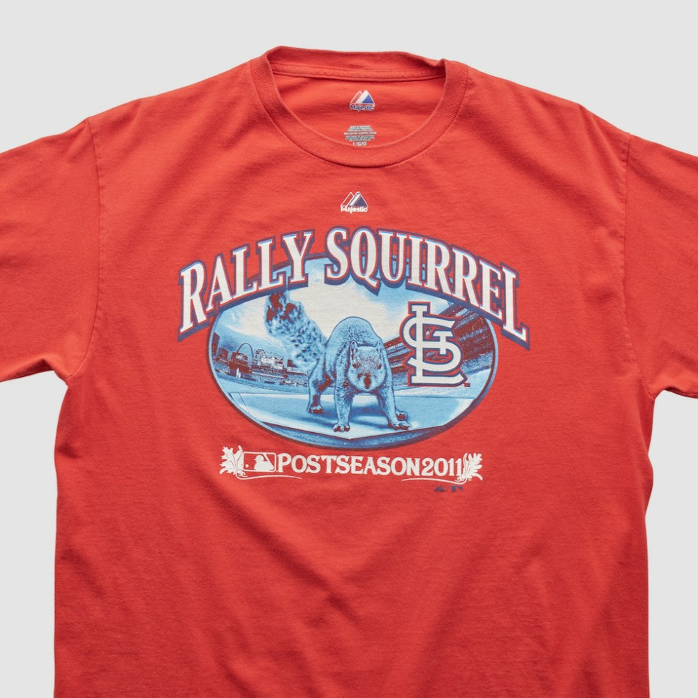 St. Louis Cardinals Majestic 2011 T-shirt - Red - Vintage - Fanatics Sale