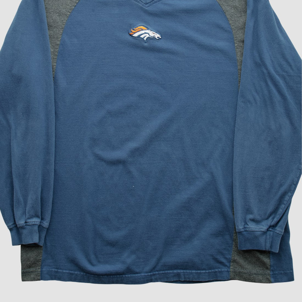 Fanatics Denver Broncos NFL 2000s Long Sleeve T-shirt Navy Vintage