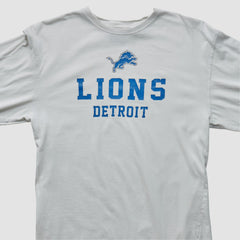 Fanatics Detroit Lions NFL 2000s Long Sleeve T-shirt White Vintage