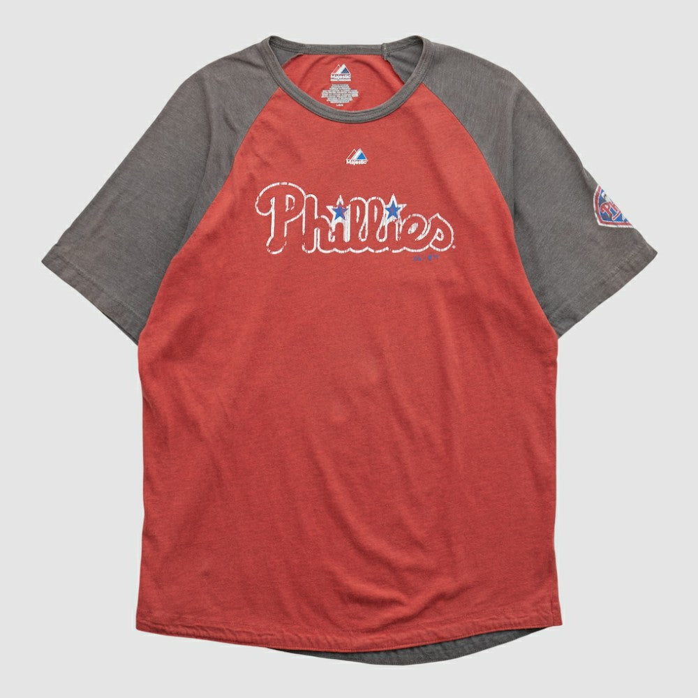 Philadelphia Phillies Majestic 2000s T-shirt - Red - Vintage - Fanatics Sale