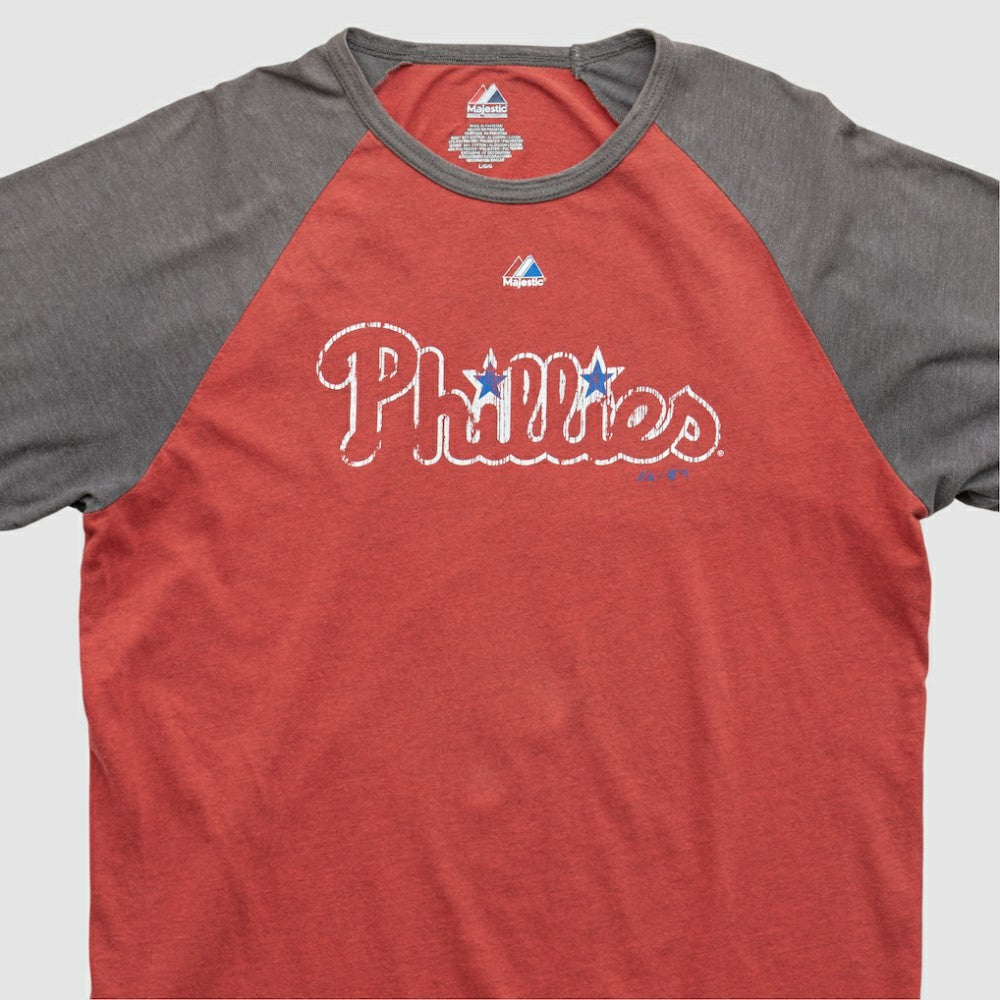 Philadelphia Phillies Majestic 2000s T-shirt - Red - Vintage - Fanatics Sale