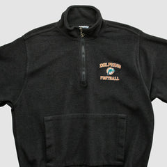 Fanatics Miami Dolphins Champion 2000s 1/4 Zip Sweatshirt Black Vintage
