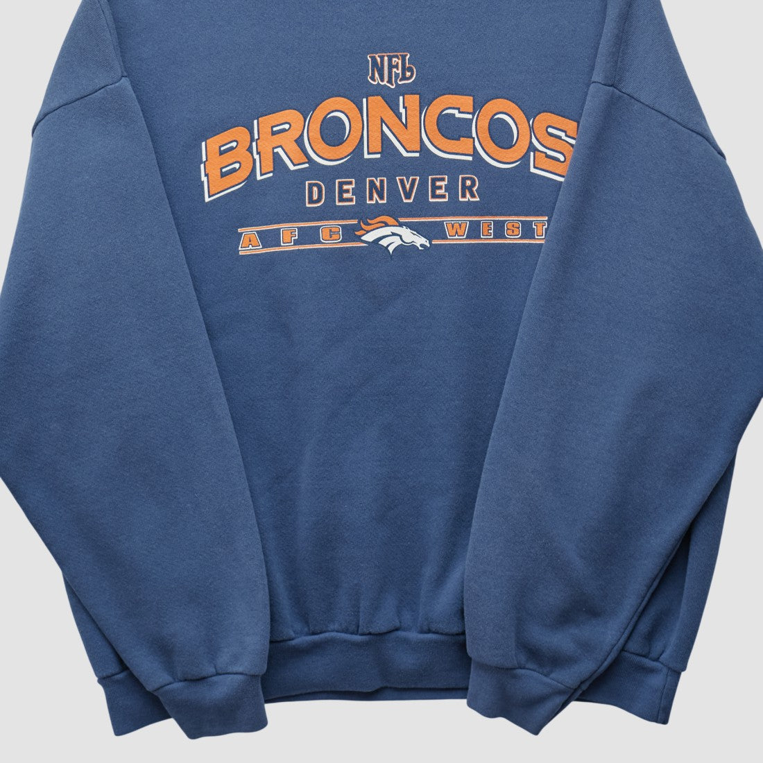 Fanatics Denver Broncos NFL 2000s Pullover Sweatshirt Navy Vintage