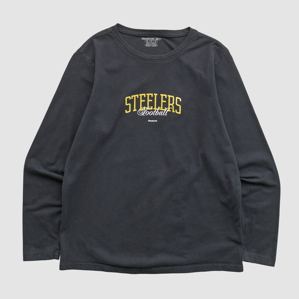 Fanatics Pittsburgh Steelers Reebok 2000s Long Sleeve T-shirt Black Vintage