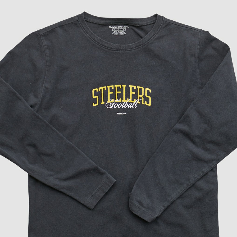 Fanatics Pittsburgh Steelers Reebok 2000s Long Sleeve T-shirt Black Vintage