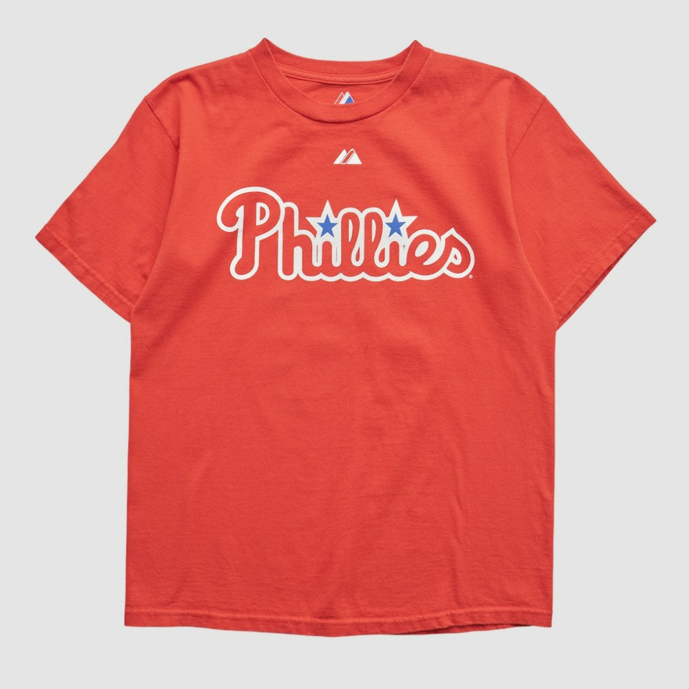 Philadelphia Phillies Majestic 2000s T-shirt - Red - XVintage - Fanatics Discount