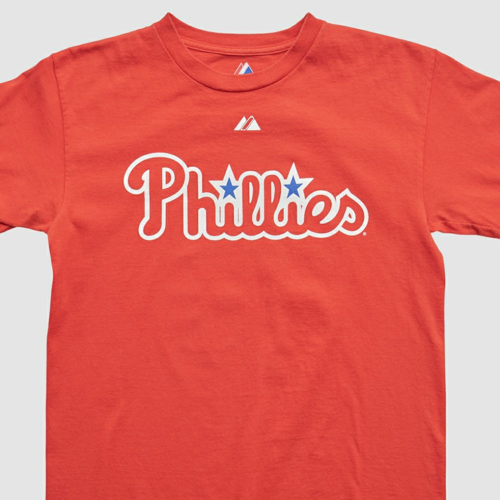 Philadelphia Phillies Majestic 2000s T-shirt - Red - XVintage - Fanatics Discount