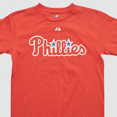 Philadelphia Phillies Majestic 2000s T-shirt - Red - XVintage - Fanatics Discount