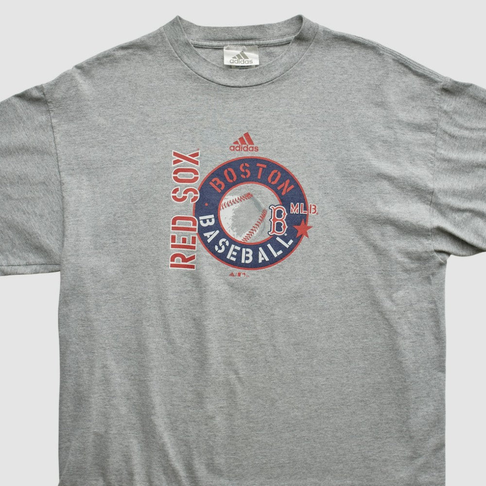 Boston Red Sox Adidas 2000s T-shirt - Heather Gray - Vintage - Fanatics Online