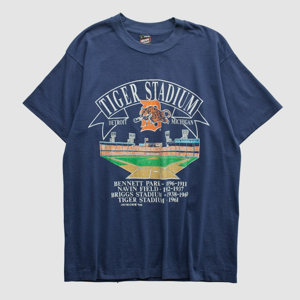 Detroit Tigers Fruit of The Loom 1993 T-shirt - Navy - Vintage - Fanatics Sale