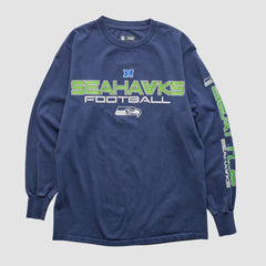 Fanatics Seattle Seahawks NFL 2010s Long Sleeve T-shirt Navy Vintage