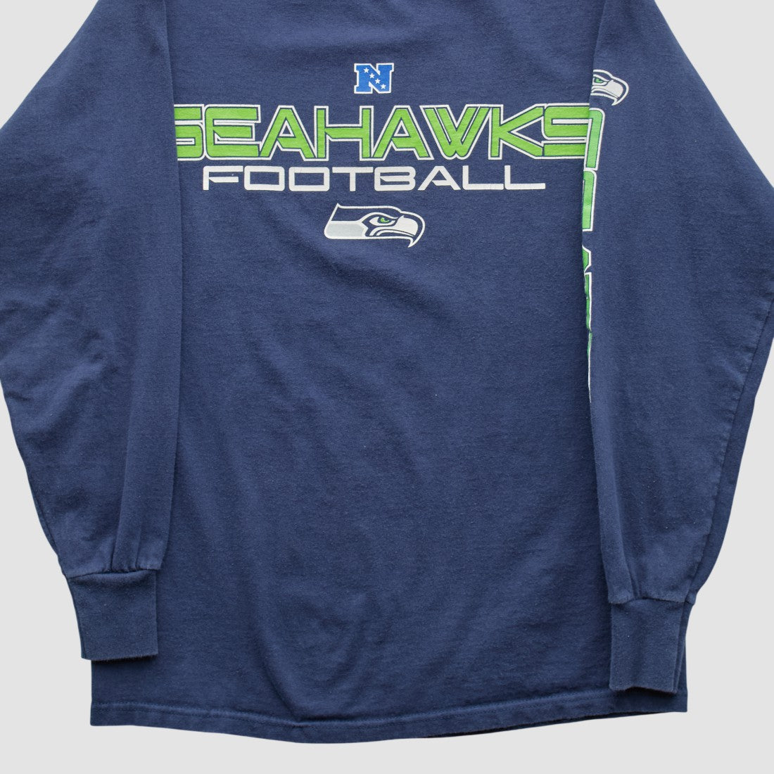 Fanatics Seattle Seahawks NFL 2010s Long Sleeve T-shirt Navy Vintage