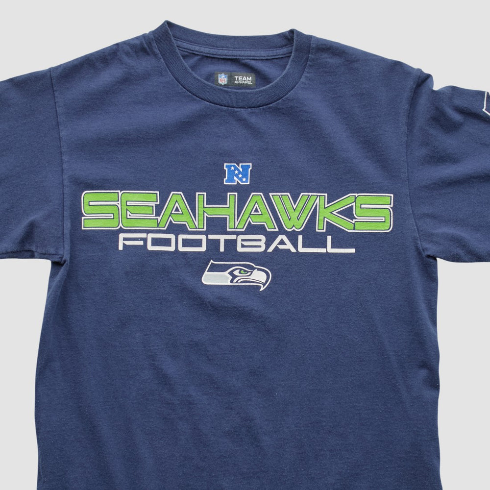 Fanatics Seattle Seahawks NFL 2010s Long Sleeve T-shirt Navy Vintage