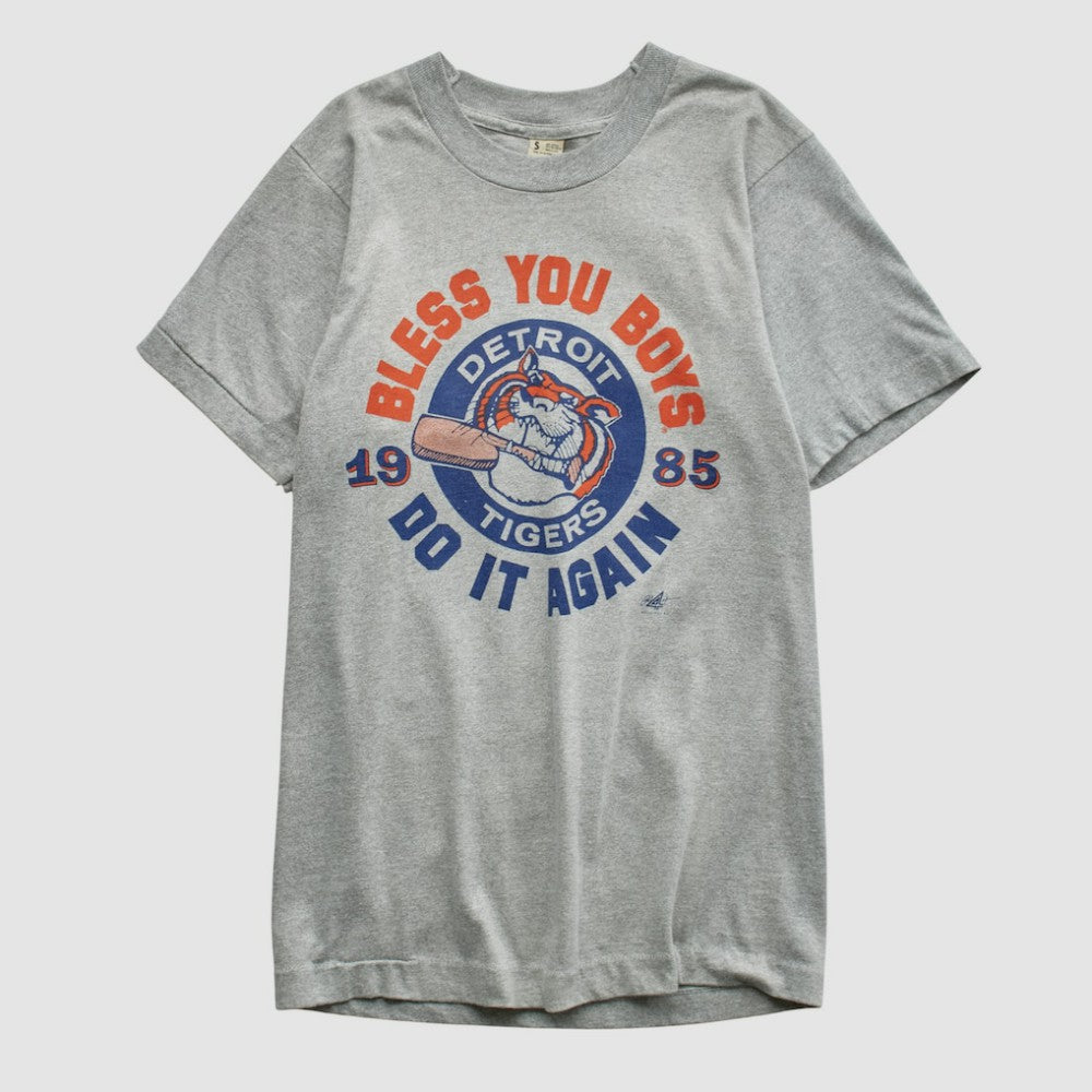 Detroit Tigers Screen Stars 1985 T-shirt - Heather Gray - Yth Vintage - Fanatics Sale