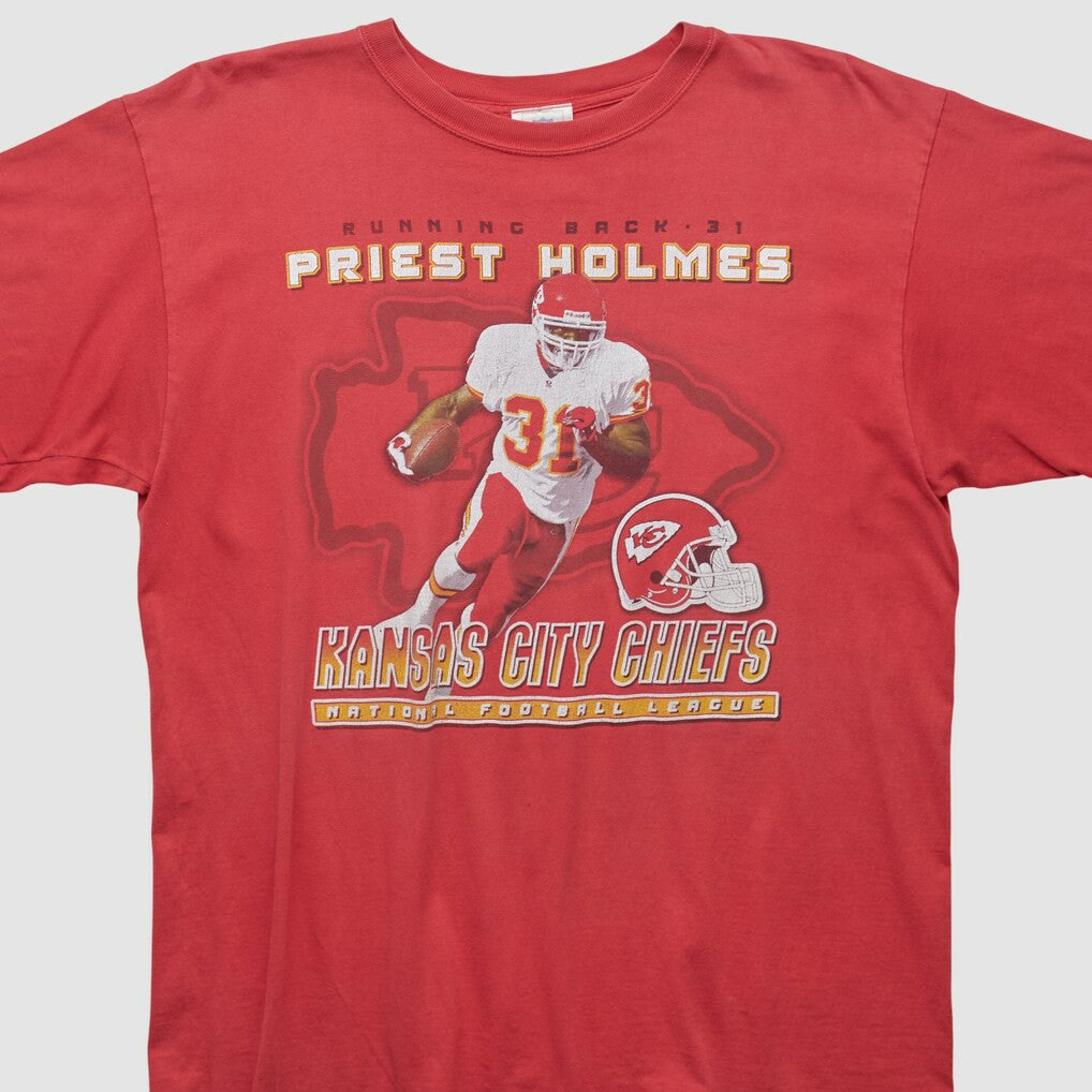 Fanatics Priest Holmes NFL 2000s T-shirt Red Vintage