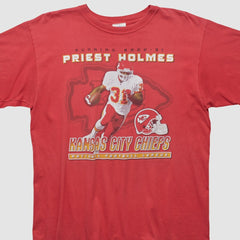 Fanatics Priest Holmes NFL 2000s T-shirt Red Vintage