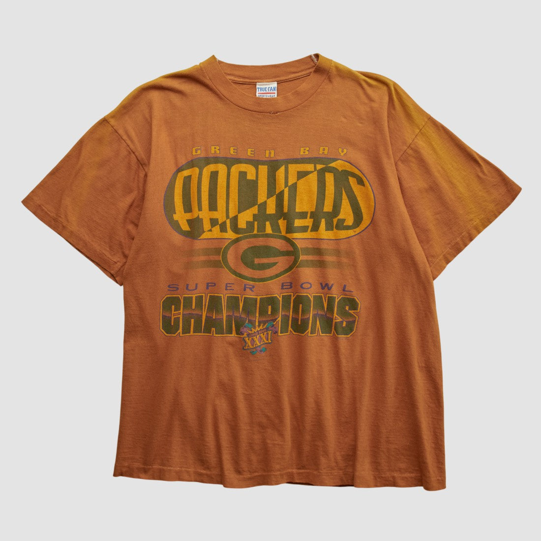 Fanatics Green Bay Packers True Fan 1997 T-shirt Clay Vintage