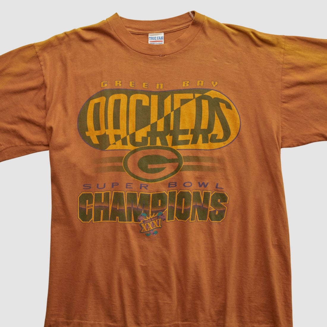 Fanatics Green Bay Packers True Fan 1997 T-shirt Clay Vintage