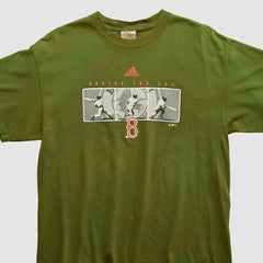 Boston Red Sox Adidas 2000s T-shirt - Olive - Vintage - Fanatics Discount