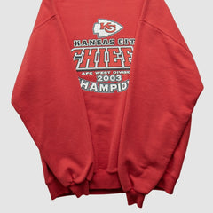 Fanatics Kansas City Chiefs Jerzees 2003 Pullover Sweatshirt Red Vintage