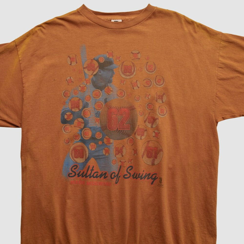 Mark McGwire Starter 90s T-shirt - Clay - XVintage - Fanatics Online