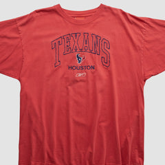 Fanatics Houston Texans Reebok 2000s T-shirt Red Vintage