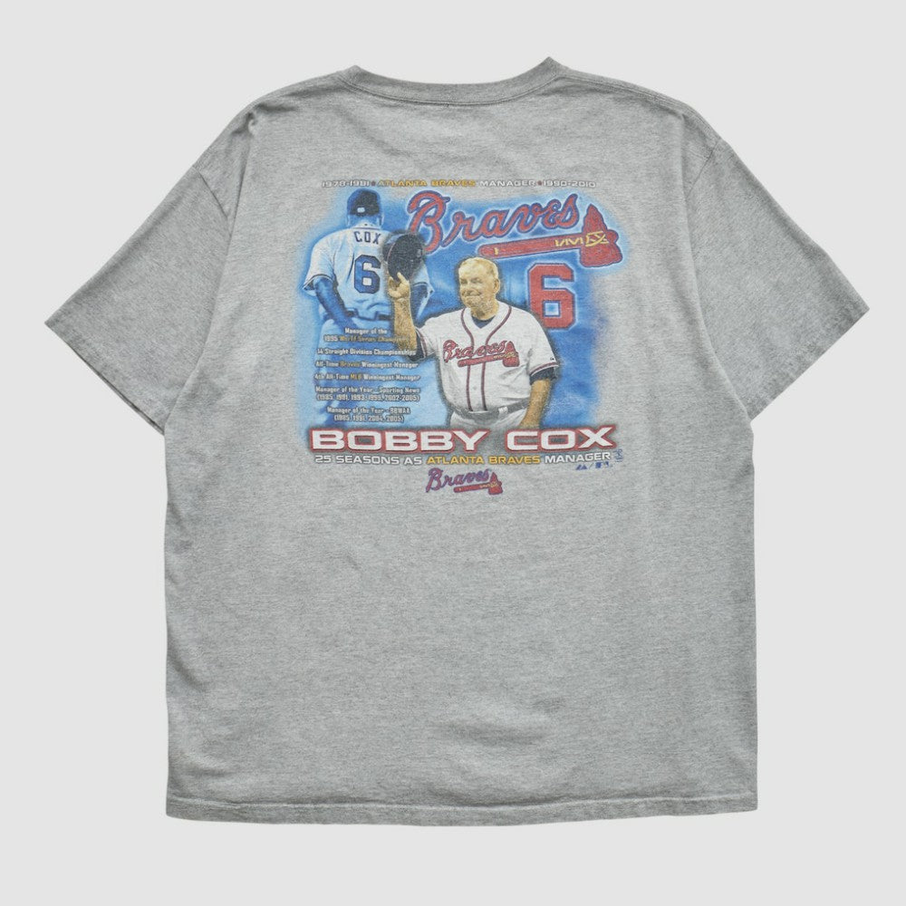 Atlanta Braves Majestic 2010 T-shirt - Heather Gray - Vintage - Fanatics on Sale