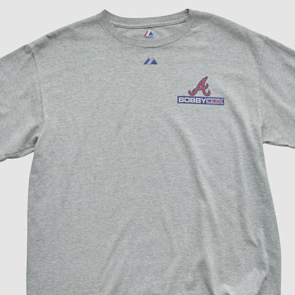 Atlanta Braves Majestic 2010 T-shirt - Heather Gray - Vintage - Fanatics on Sale