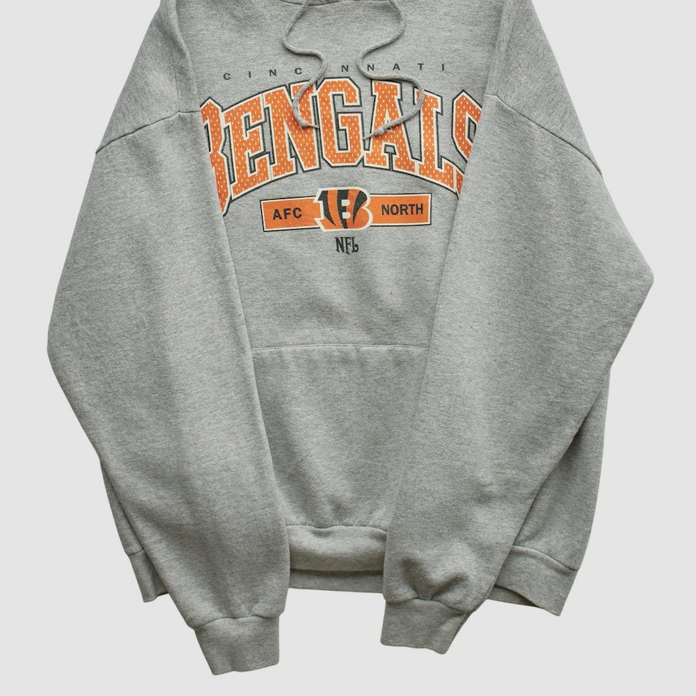 Fanatics Cincinnati Bengals NFL 2000s Hooded Pullover Sweatshirt Heather Gray Vintage