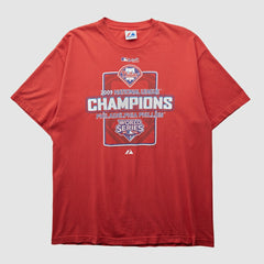 Philadelphia Phillies Majestic 2009 T-shirt - Red - Vintage - Fanatics Lifestyle