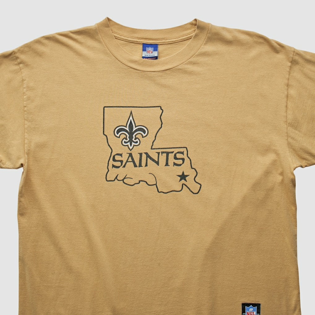 Fanatics New Orleans Saints Reebok 2000s T-shirt Tan Vintage