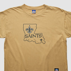 Fanatics New Orleans Saints Reebok 2000s T-shirt Tan Vintage