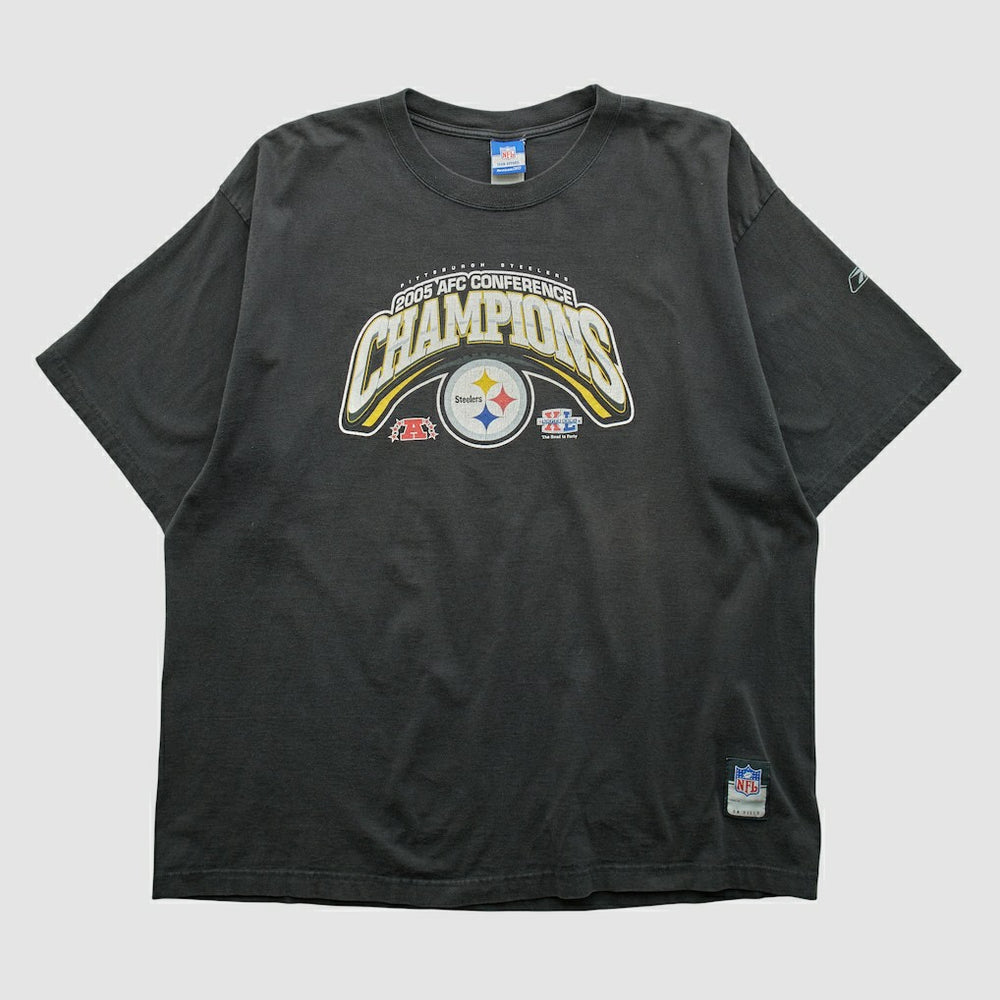 Fanatics Pittsburgh Steelers Reebok 2005 T-shirt Black Vintage