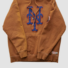 New York Mets Stitches 2000s Hooded Pullover Sweatshirt - Clay - XVintage - Fanatics on Sale