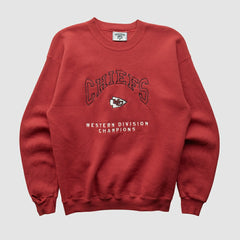 Fanatics Kansas City Chiefs Lee Apparel 90s Pullover Sweatshirt Red Vintage