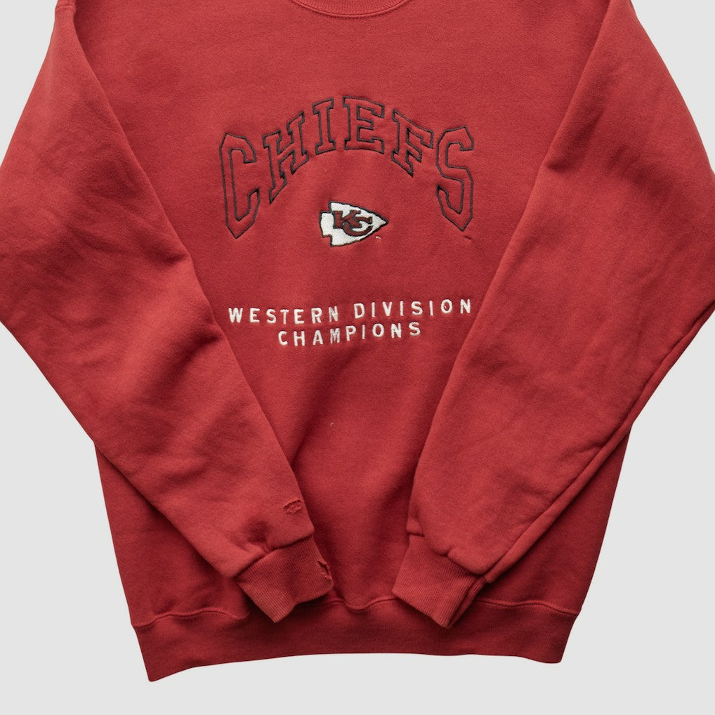 Fanatics Kansas City Chiefs Lee Apparel 90s Pullover Sweatshirt Red Vintage